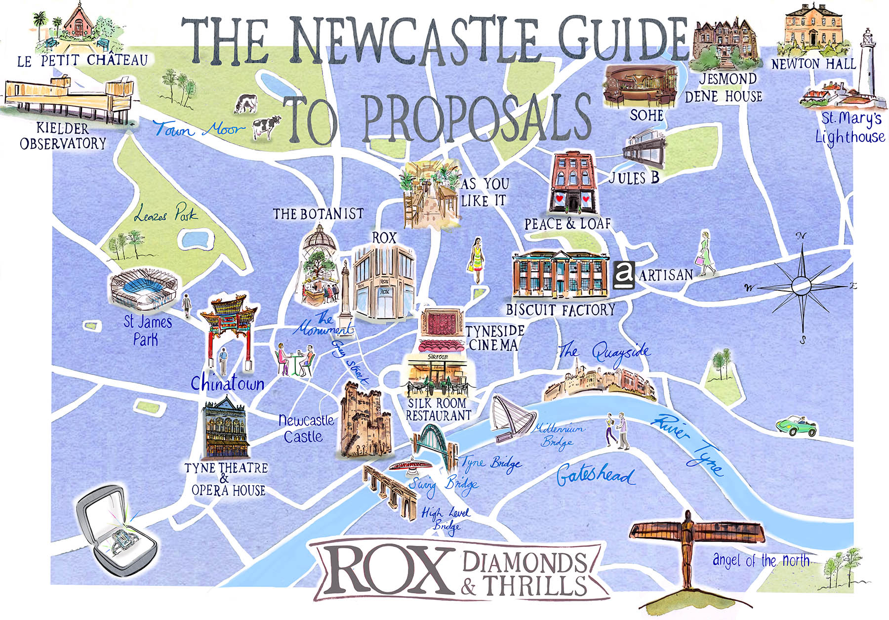 Newcastle Guide Map 