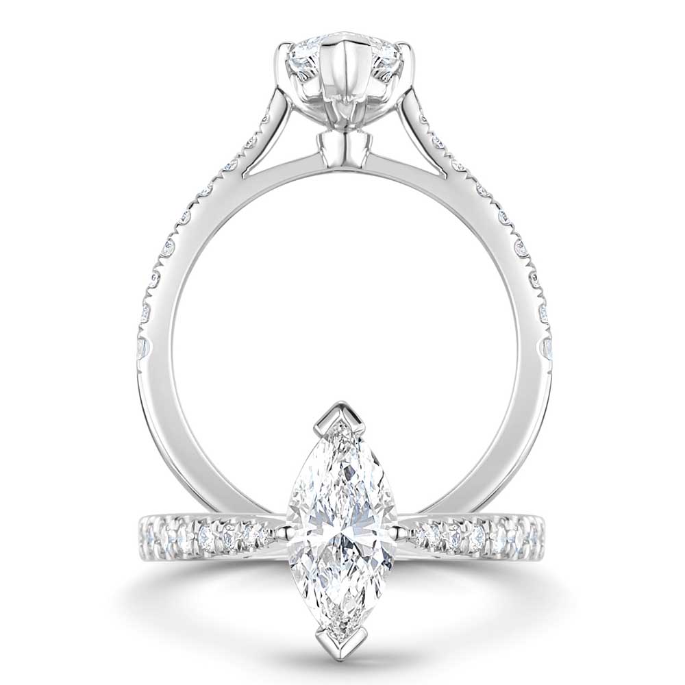 ROX Classic Marquise Diamond Ring