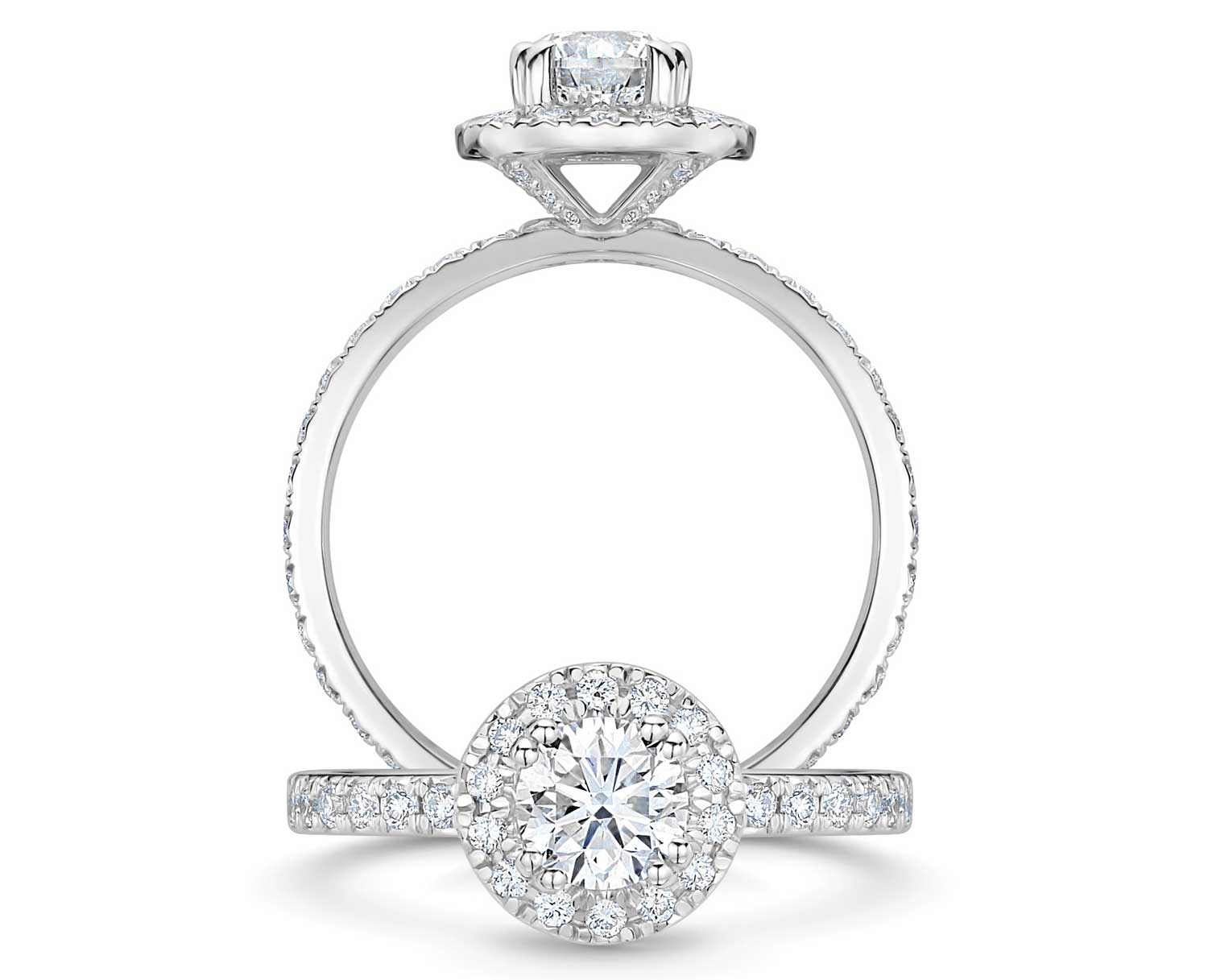 ROX Halo Brilliant Diamond Ring