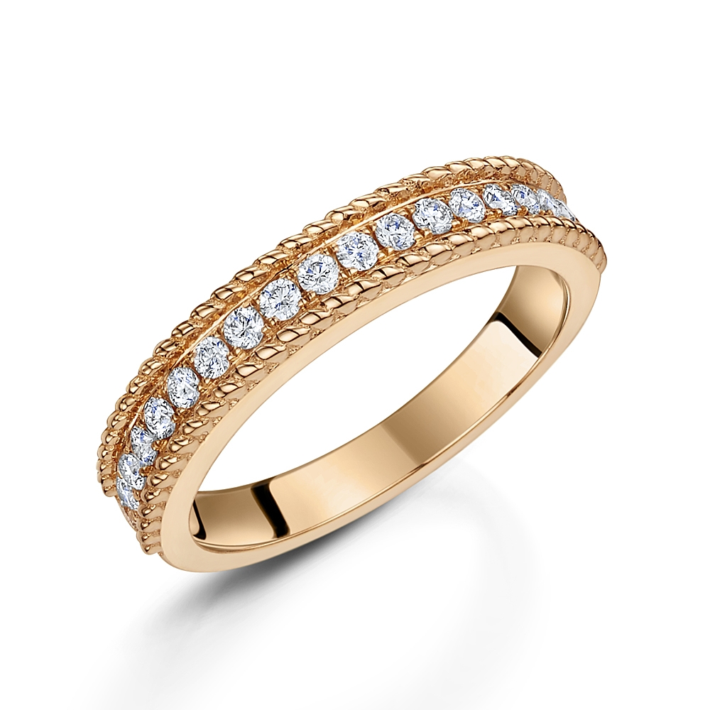 Rose Gold Diamond Stacking Ring