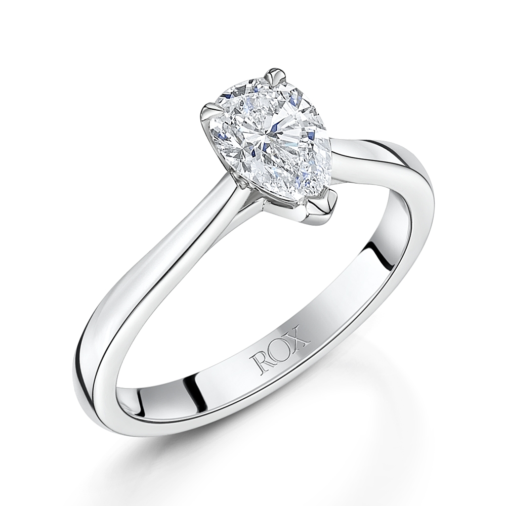 ROX Honour Pear Cut Solitaire Ring