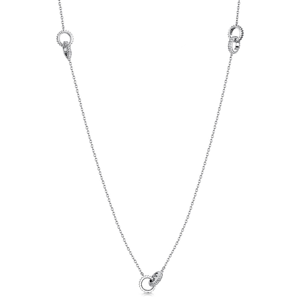 ROX Synchro Long Large Interlocked Necklace