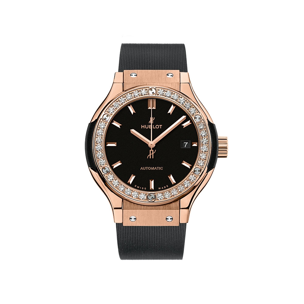 Hublot Classic Fusion King Gold Diamond Watch