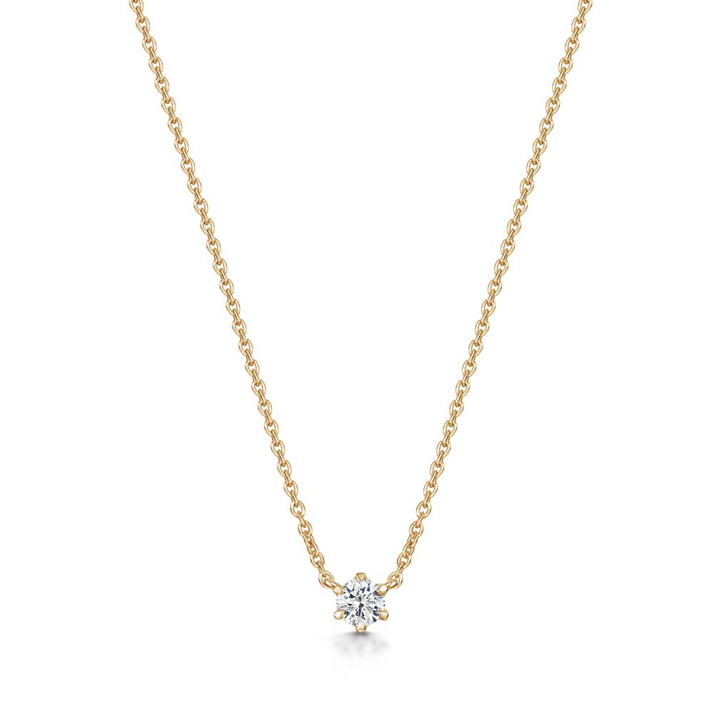 Diamond Solitaire Necklace 0.11cts