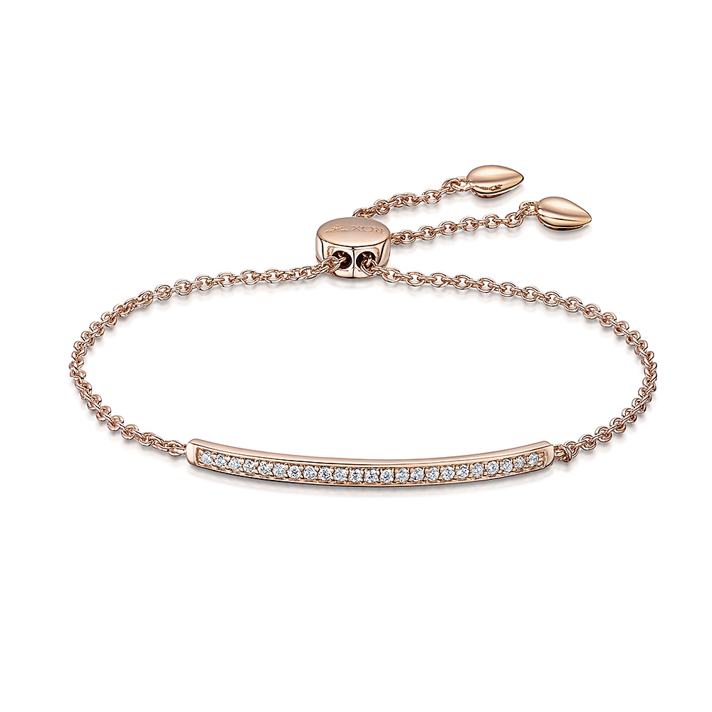 ROX Classic Rose CZ Bar Toggle Bracelet