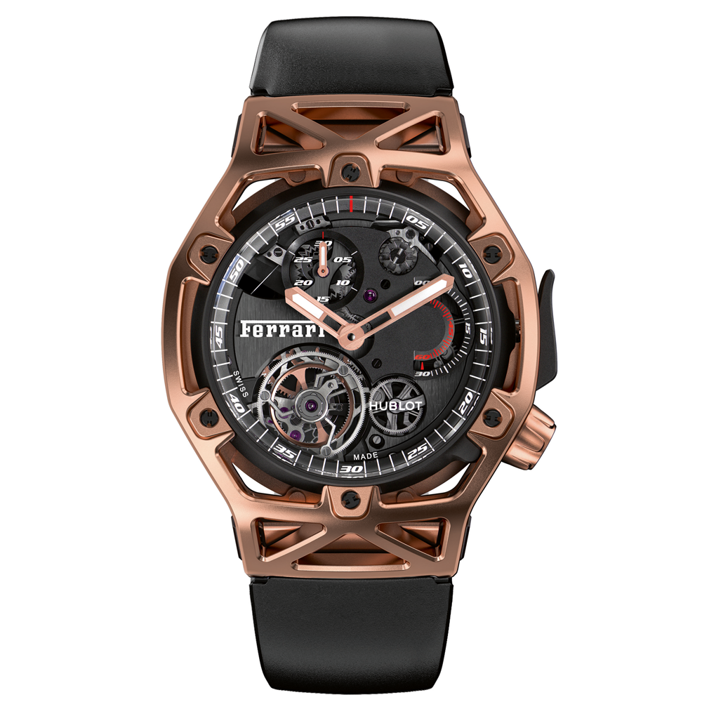 Hublot Techframe Ferrari Tourbillon Gold Watch