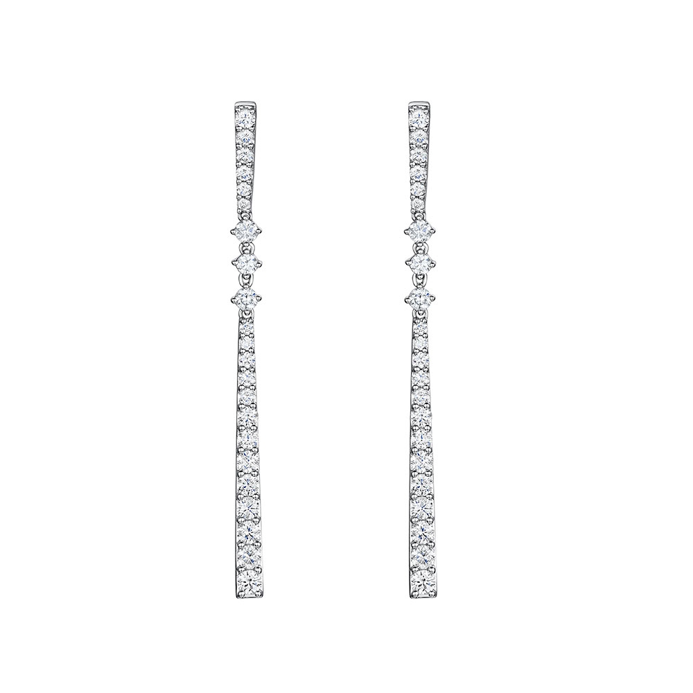 Diamond Drop Earrings 1.48cts