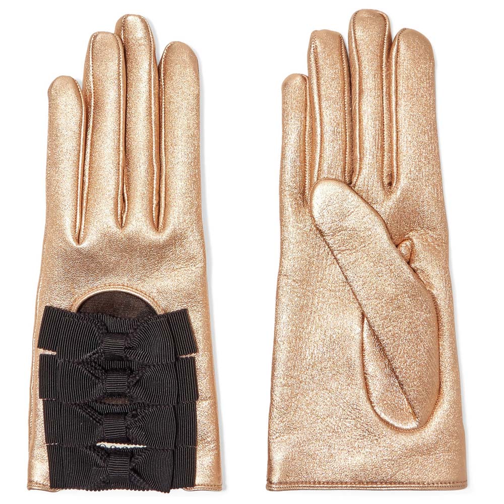 Gold Gucci Gloves