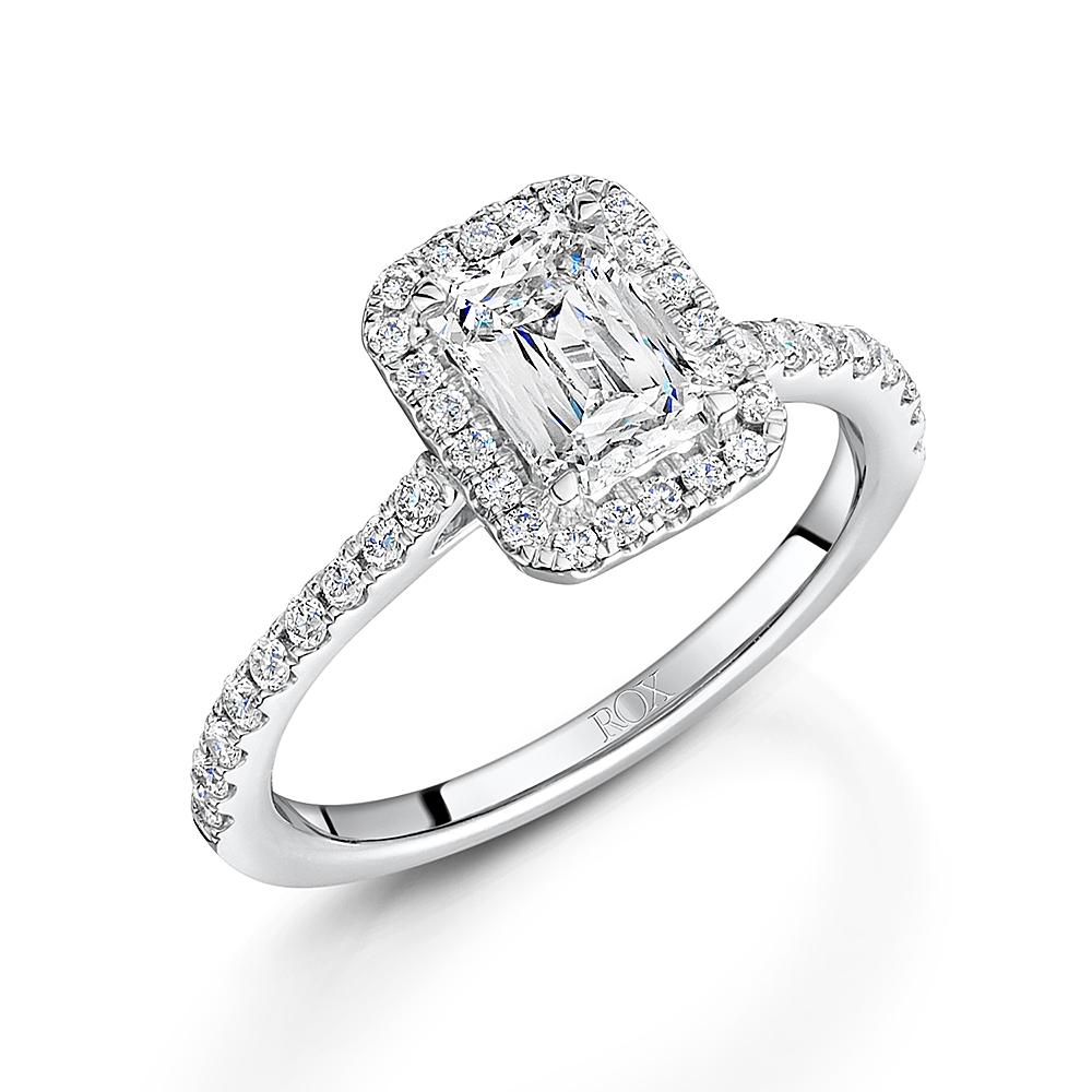 Crisscut® Halo Engagement Ring