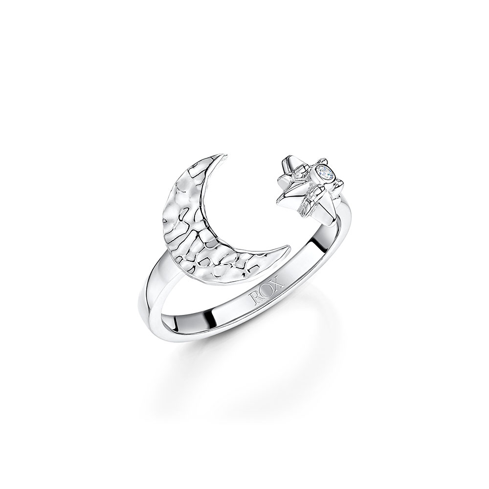 ROX Celestial Moon and Star Ring