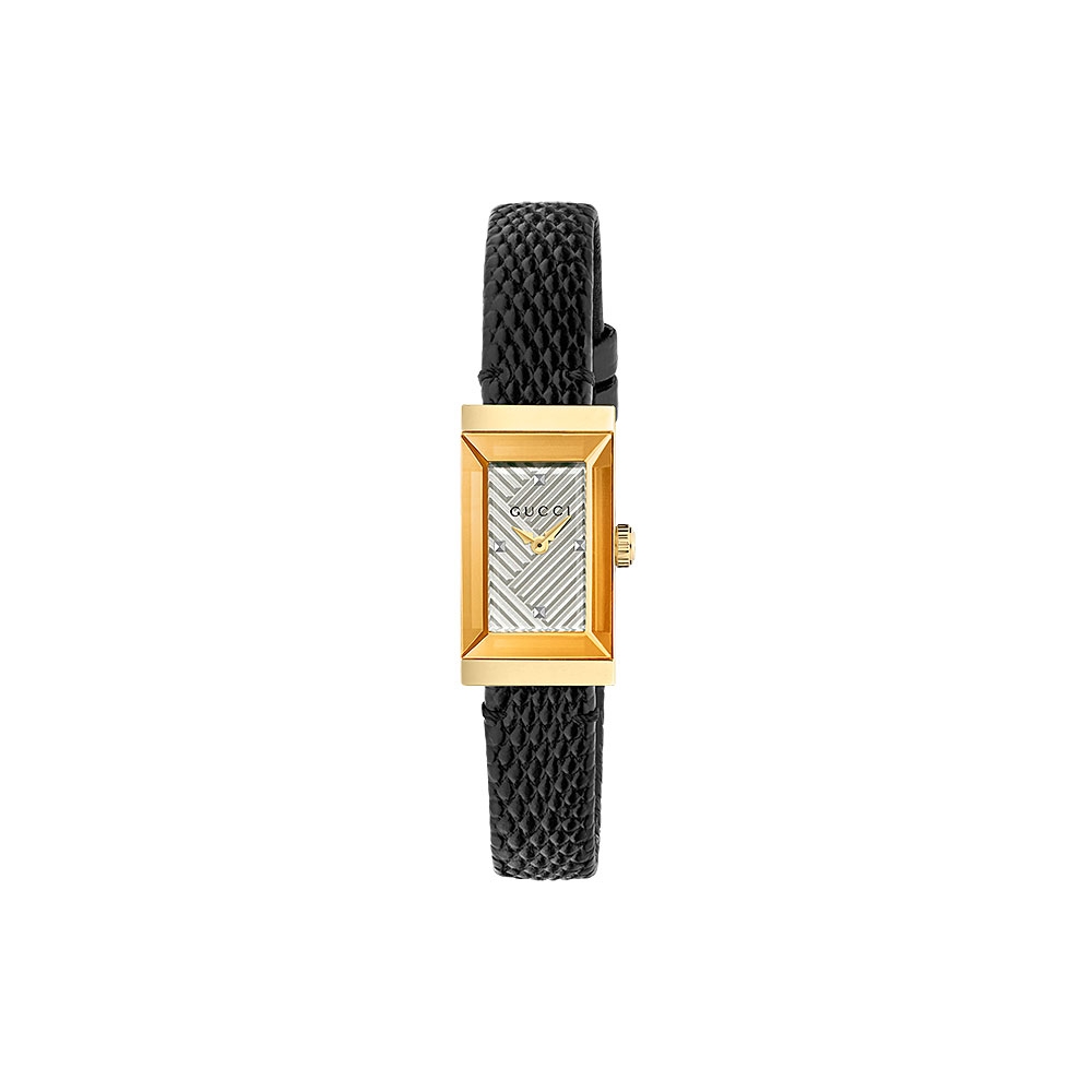 Gucci G-Frame Collection Gold PVD Strap Watch