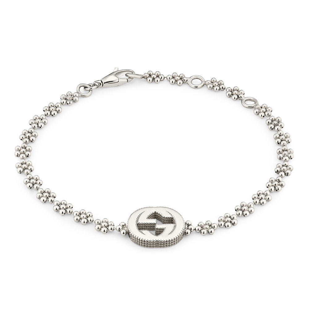 Gucci Interlocking G Silver Bracelet YBA481687001