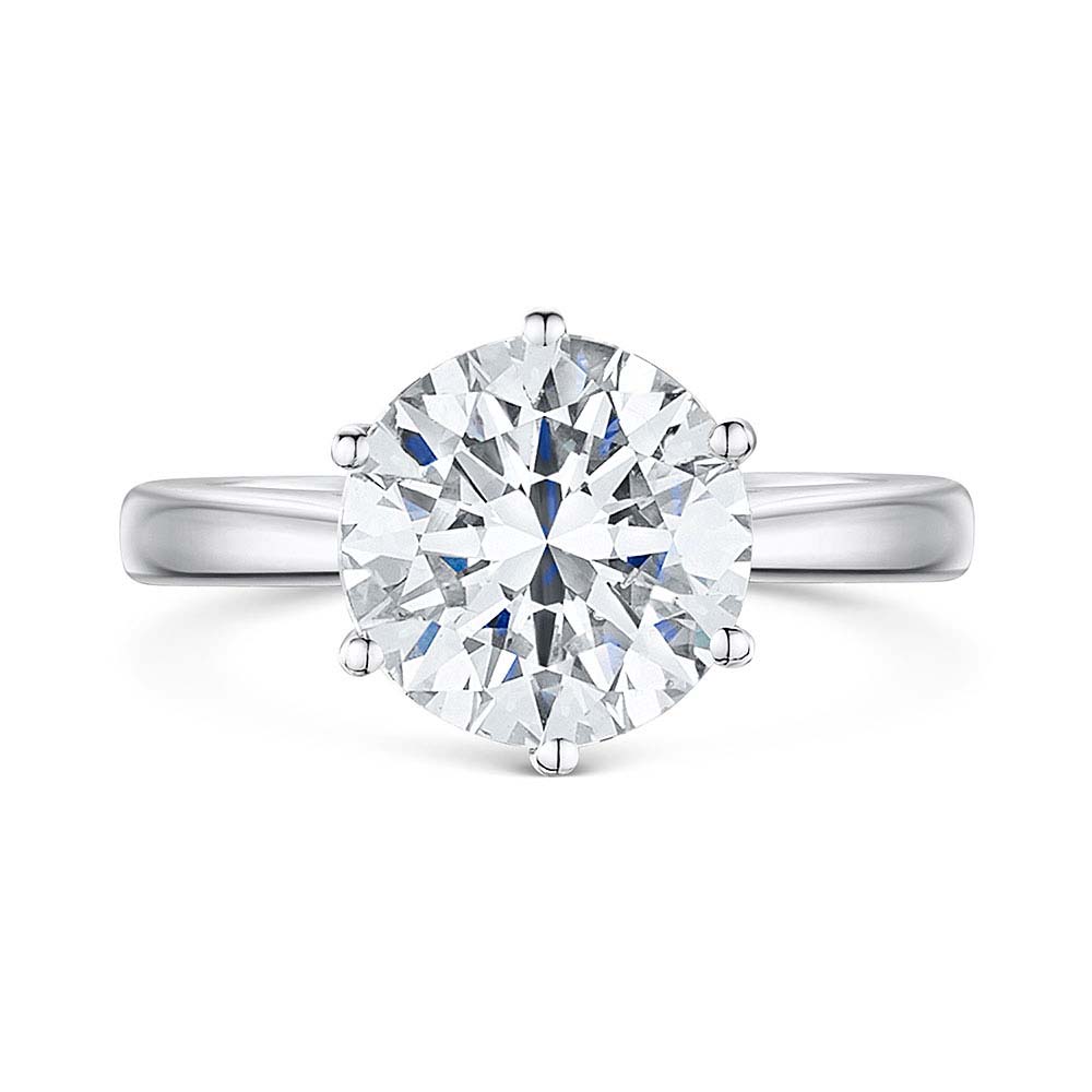 ROX Brilliant Cut Diamond Solitaire Ring 4.02cts
