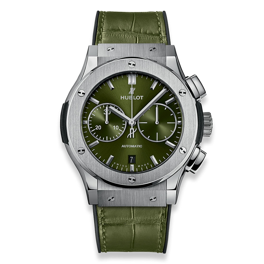 Hublot Classic Fusion Green Titanium Watch 521.NX.8970.LR