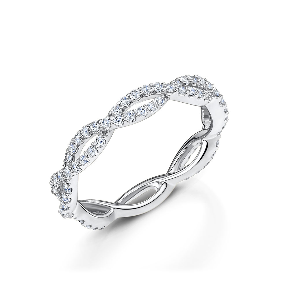 ROX Diamond Infinity Band Ring 0.59cts