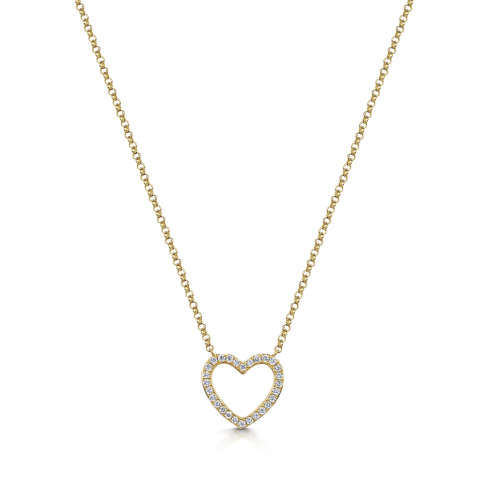 ROX Diamond Heart Necklace 0.10cts