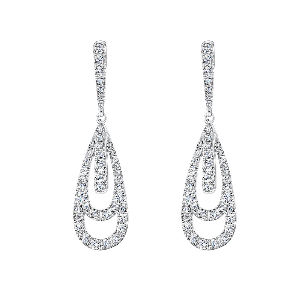 ROX Diamond Drop Earrings 1.33cts