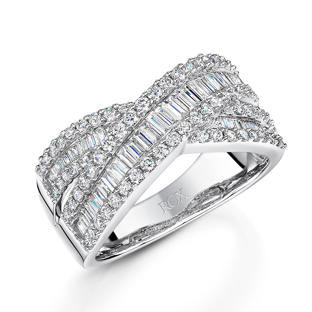 ROX Diamond Dress Twist Ring 1.03cts