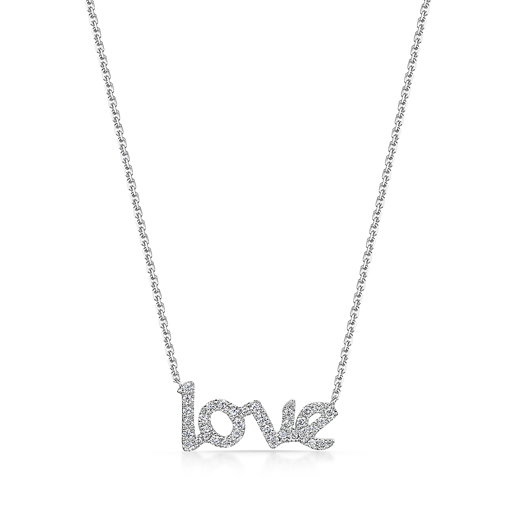 ROX Diamond Love Necklace 0.27cts