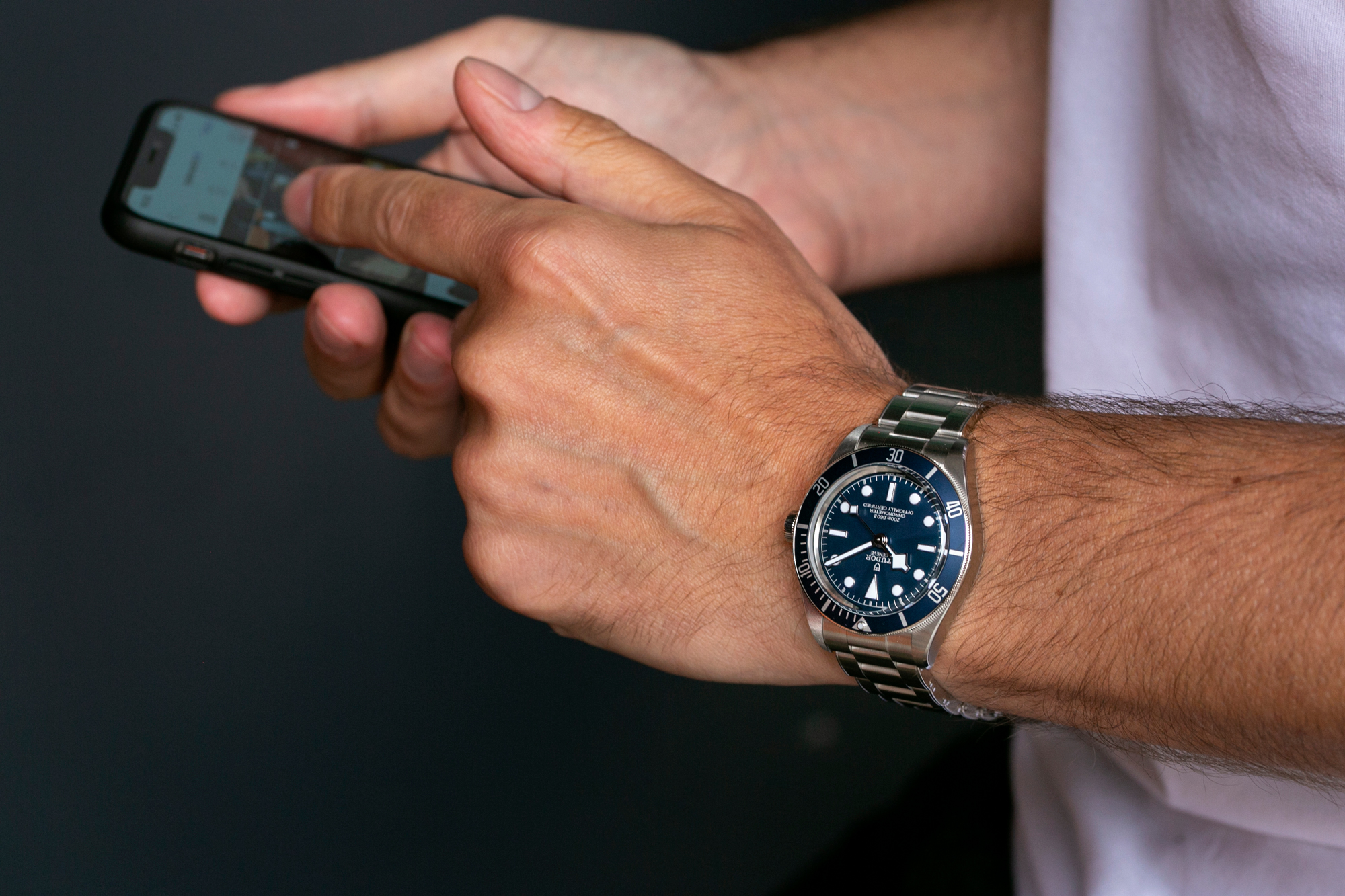 Tudor black bay blue on 2024 wrist