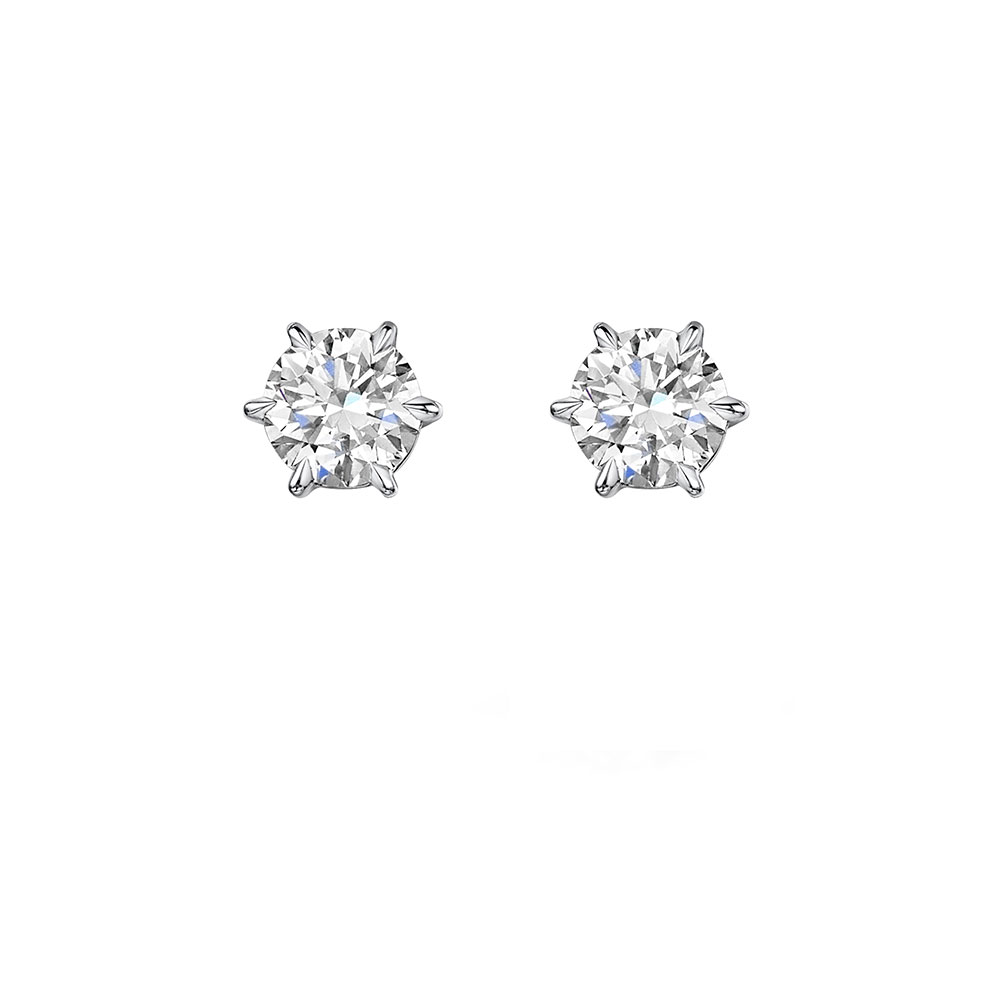 ROX Honour Diamond Earrings in Platinum
