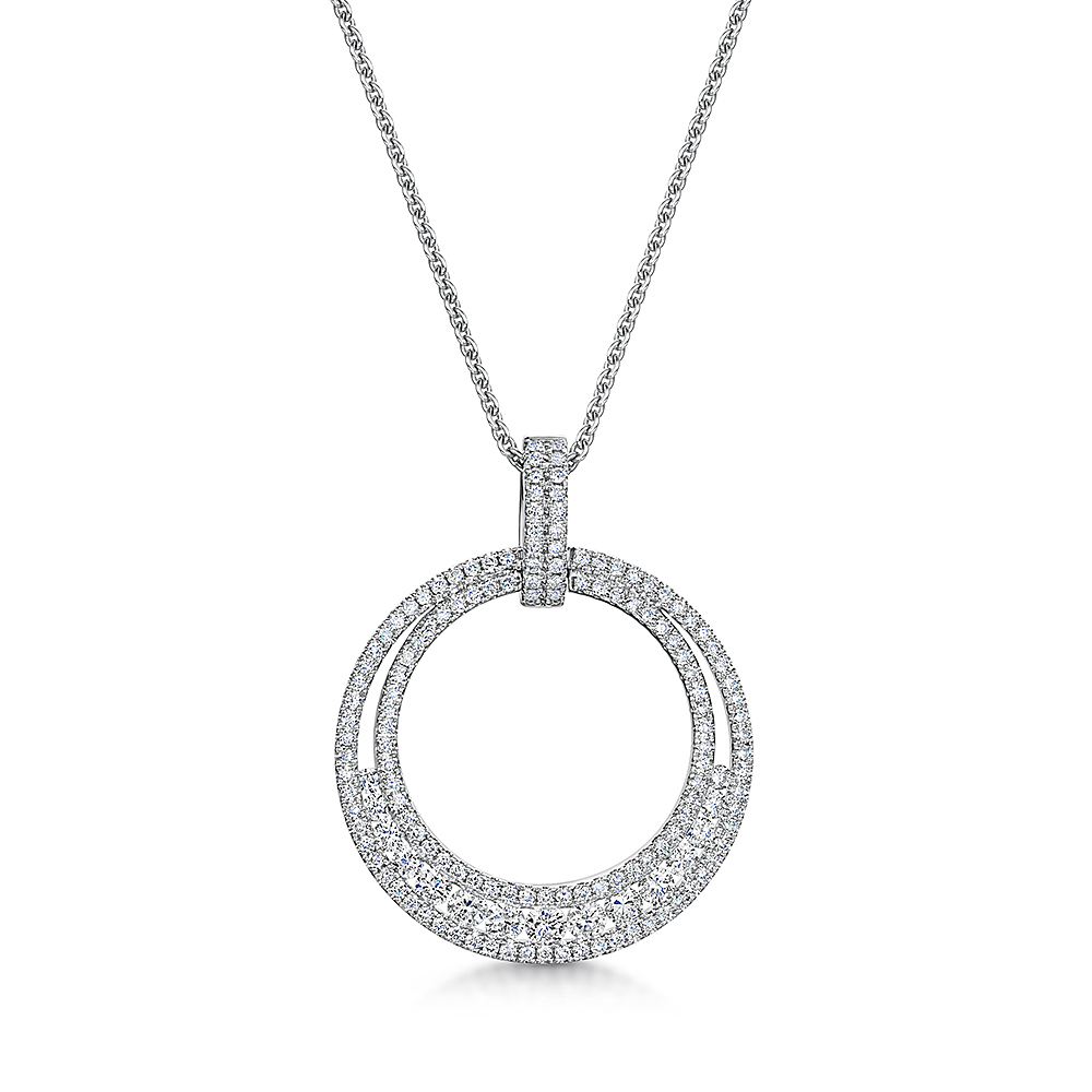 ROX Diamond Circle Necklace 0.77cts