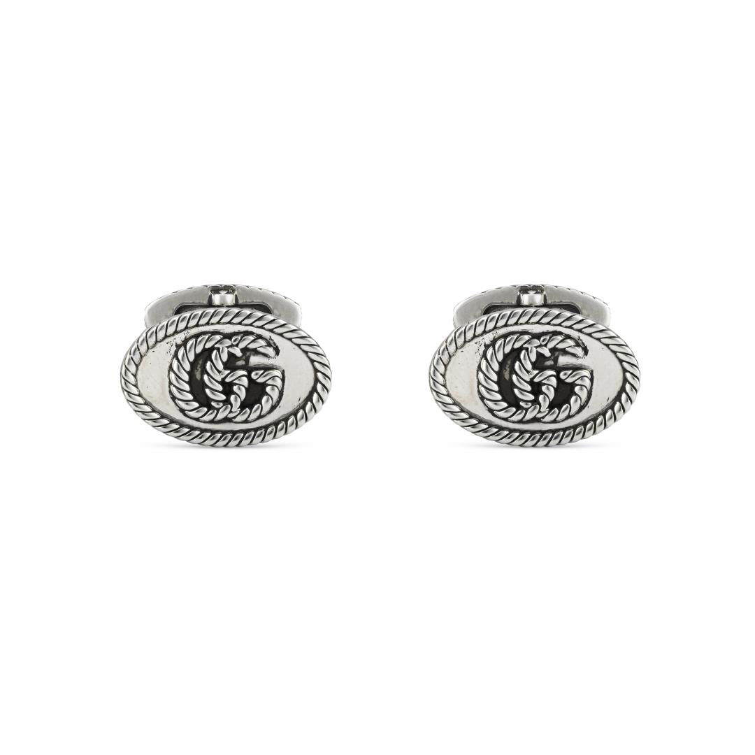 Gucci Silver GG Marmont Cufflinks