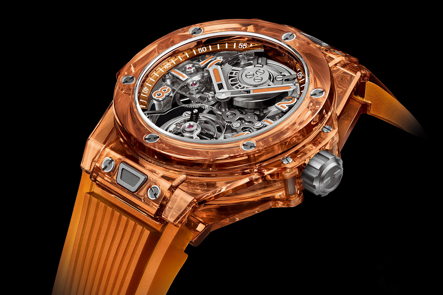 Hublot Big Bang Tourbillon Automatic Orange Sapphire 45mm Watch