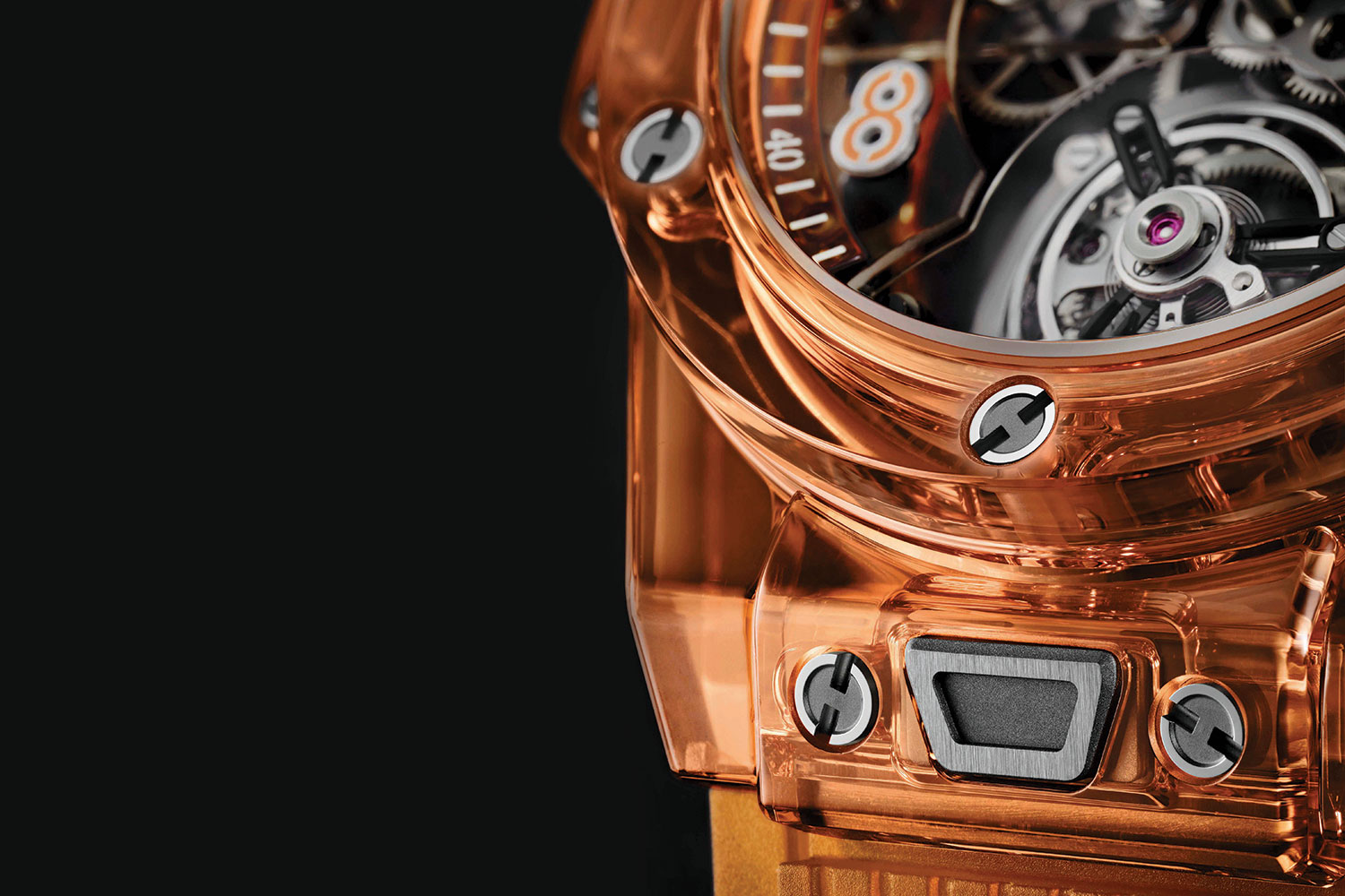 Hublot Big Bang Tourbillon Automatic Orange Sapphire 45mm Watch