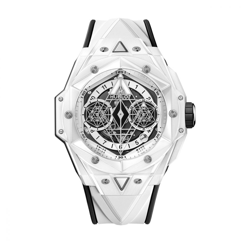 Hublot Big Bang Unico Sang Bleu II White Ceramic 45mm Watch