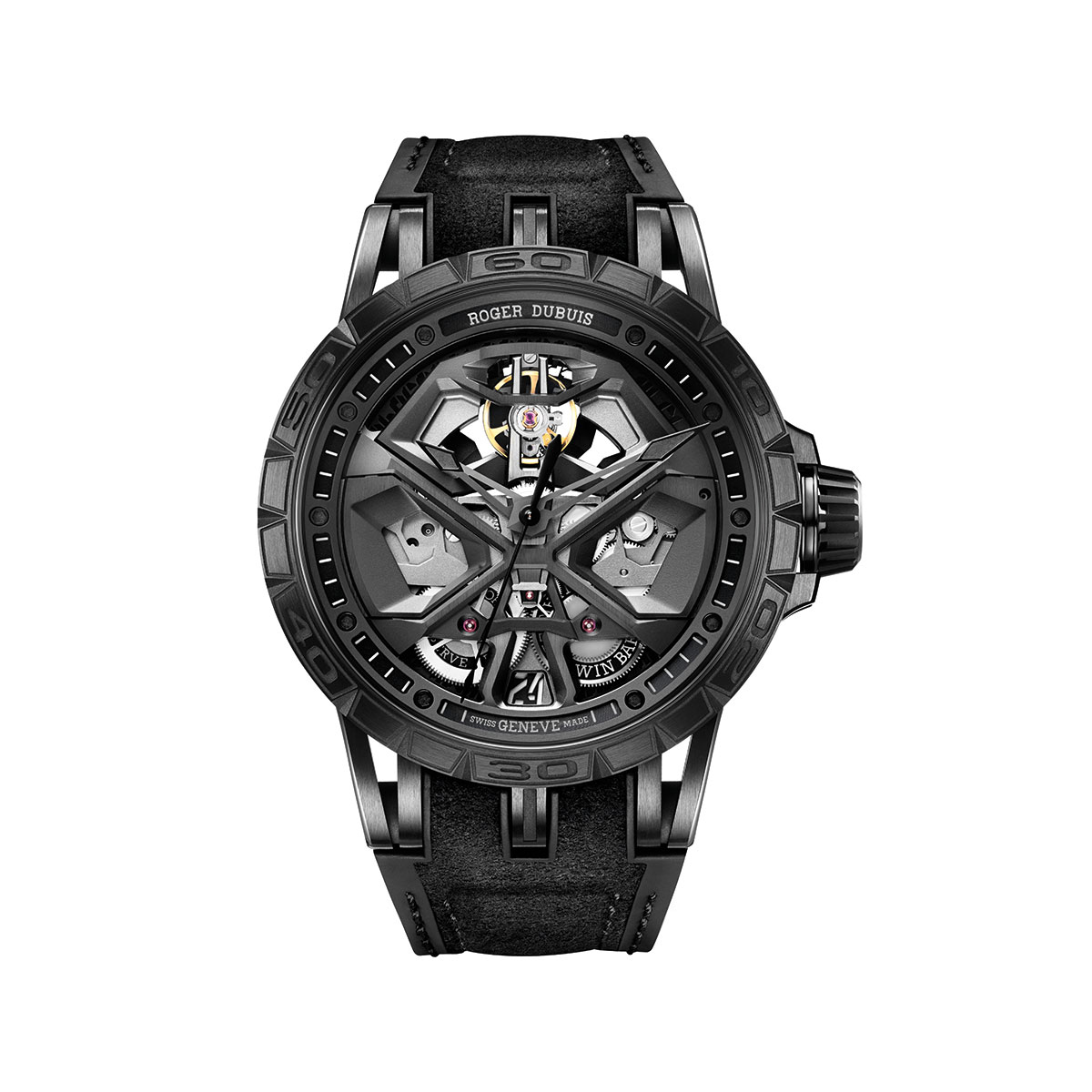 Roger Dubuis Excalibur Spider Huracán Black DLC Titanium 45mm Watch