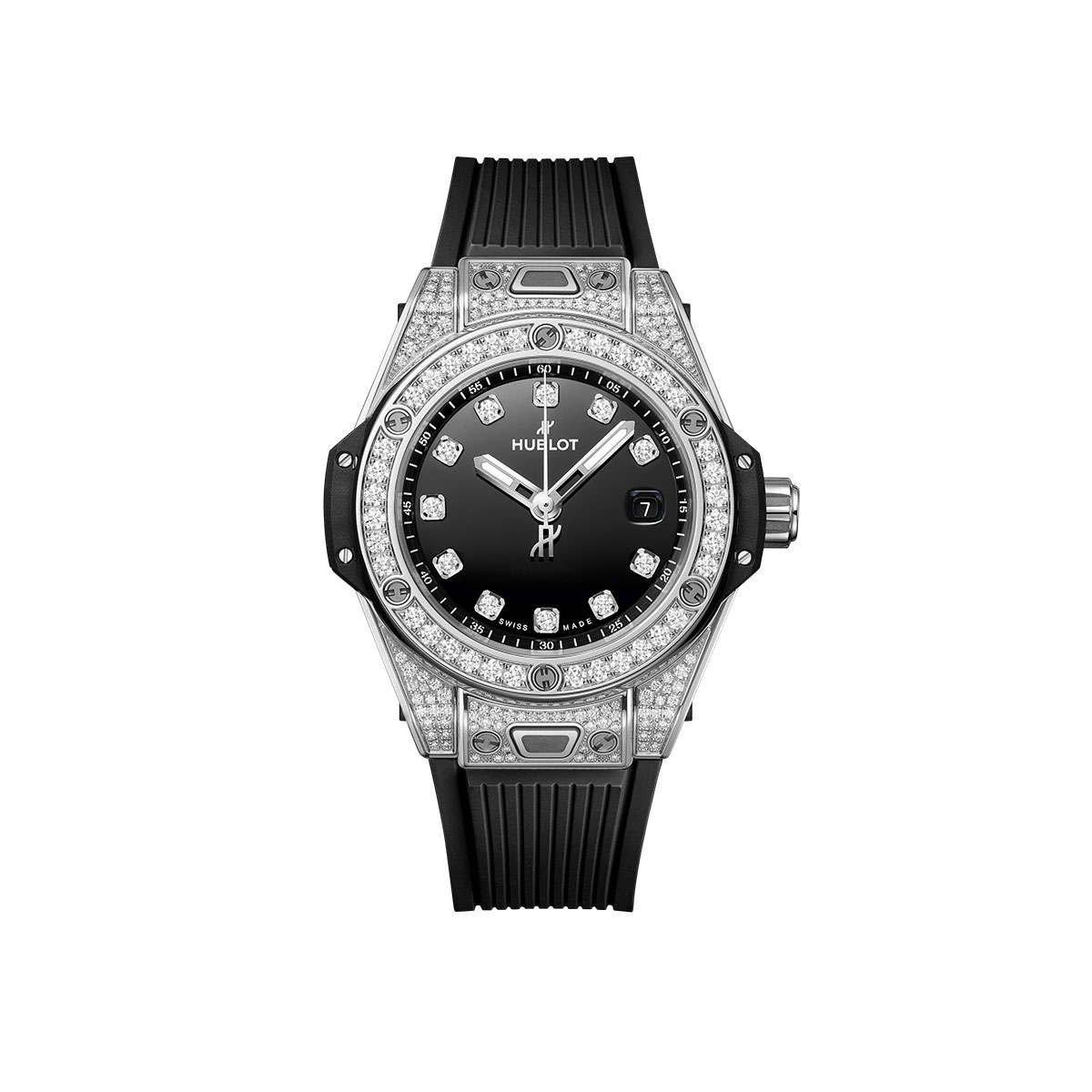 Hublot One Click Steel Pave 33mm watch 485.SX.1270.RX.1604