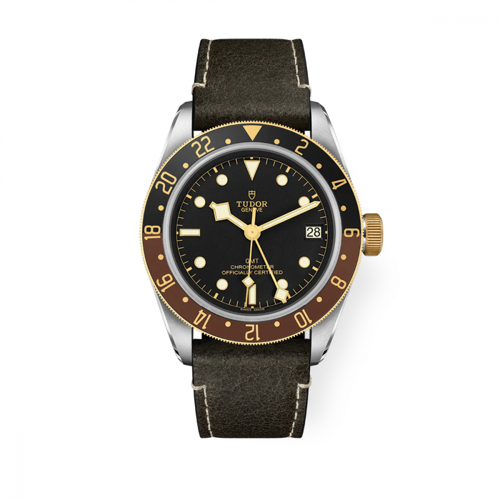 Tudor Black Bay GMT S&G 41mm Leather Watch M79833MN-0003