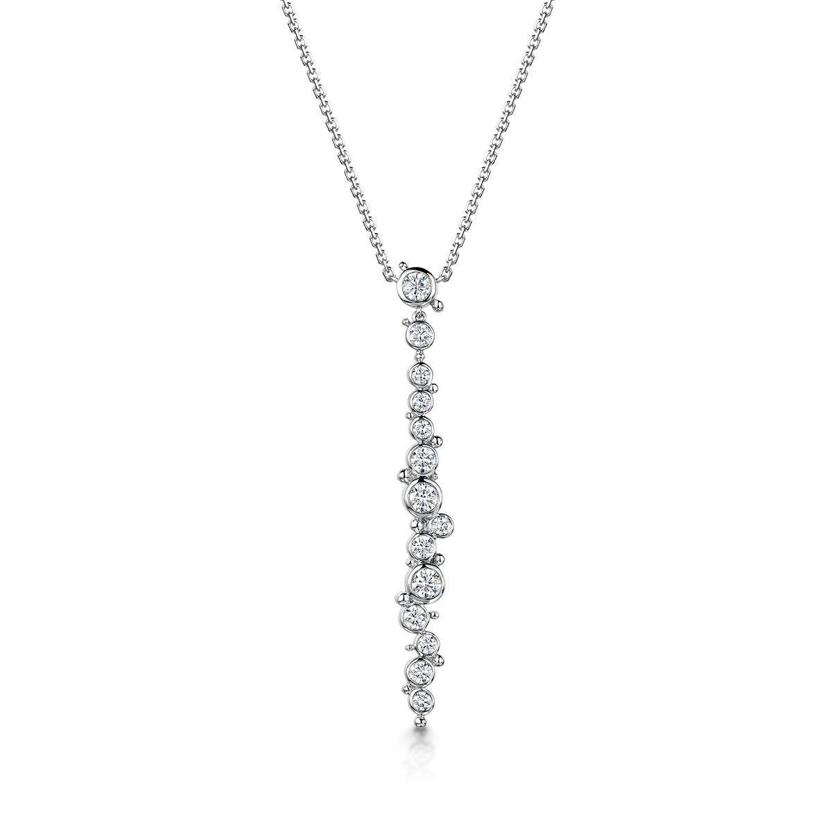 ROX Cascade Diamond Drop Necklace 0.63cts