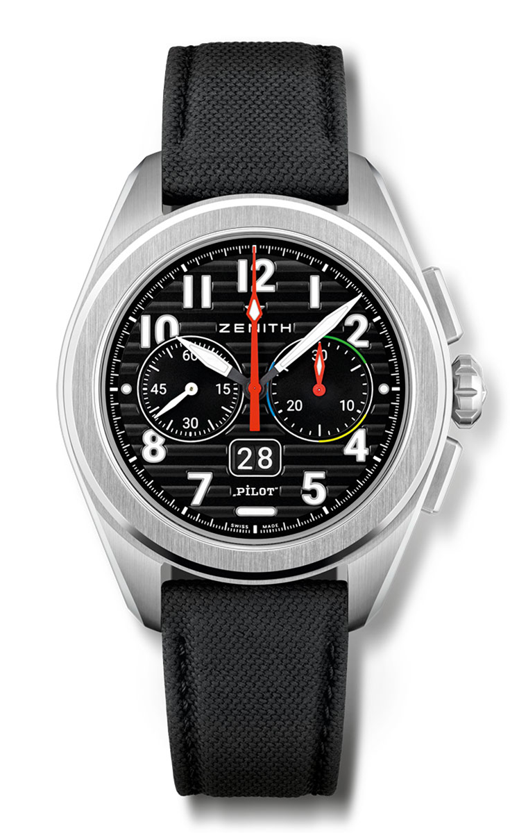 Zenith Pilot Big Date Flyback Steel 42mm Watch 03.4000.3652/21.I001