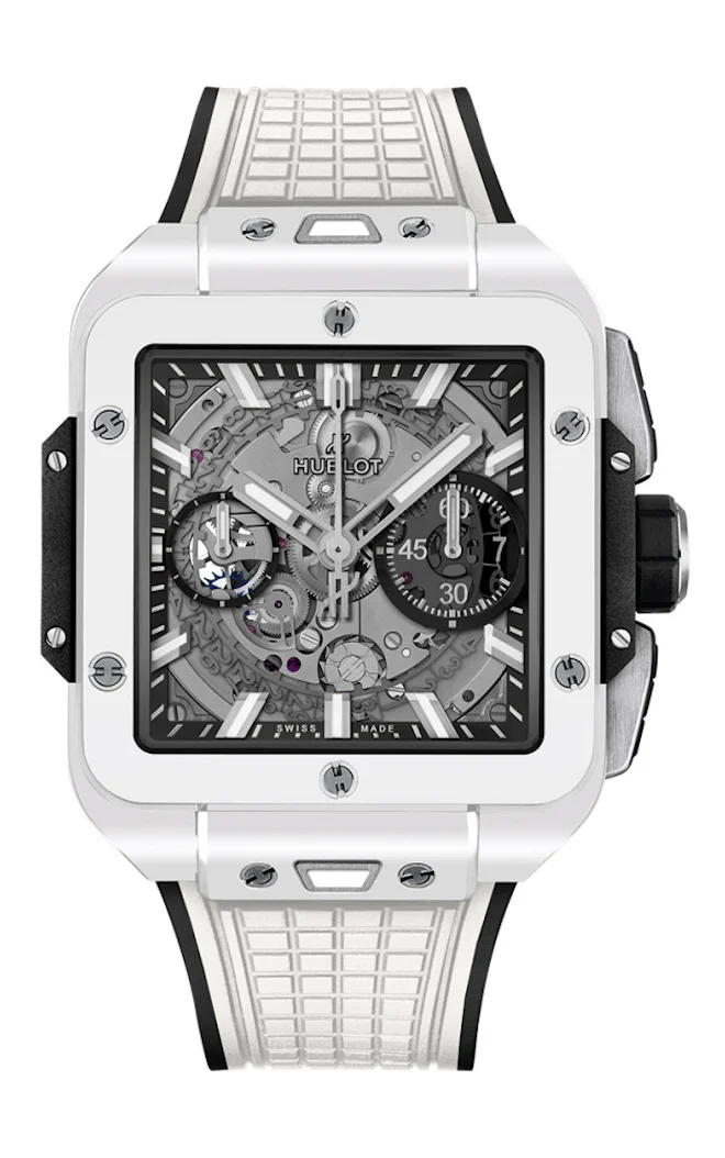 Hublot Square Bang White Ceramic 42mm Watch 821.HX.0170.RX