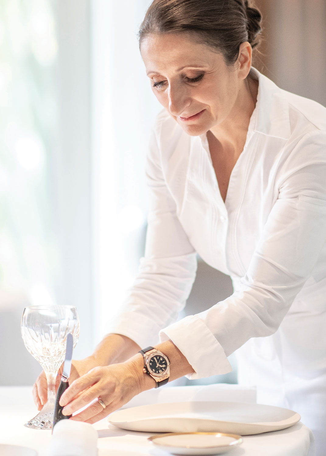woman preparing food