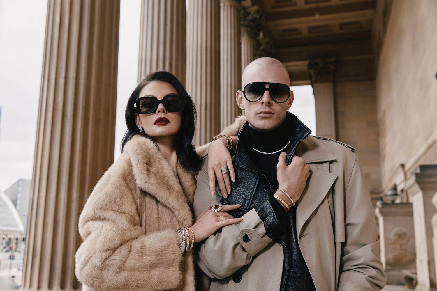 Most Wanted - man and woman wearing diamonds