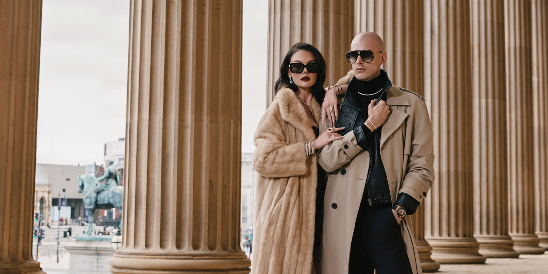 Most Wanted - man and woman wearing diamonds